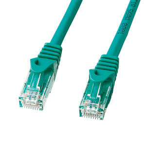 LKB6-02G / カテゴリ6単線LANケーブル(グリーン・2m)