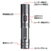 LP-GL1012LED 防塵防滴LEDライト付きグリーンレーザーポインター LP-GL1012LED / 防塵防滴LEDライト付きグリーンレーザーポインター