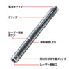 LP-GL1018GY 照射形状可変グリーンレーザーポインター LP-GL1018GY / 照射形状可変グリーンレーザーポインター