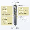 LP-RF117GM / グリーンレーザーポインター（パワーポイント操作対応・充電式）