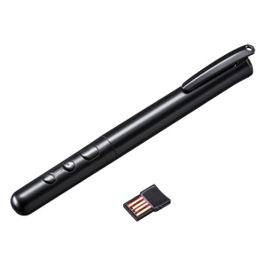 LP-RFG103BKN / 緑色光ワイヤレスパワーポインター(ブラック)
