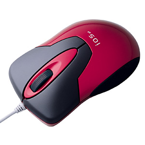 MA-102HR / MR-S光学センサーマウス イオスgd(レッド)