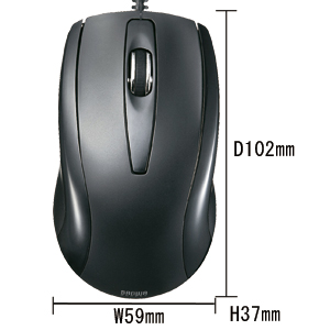 MA-111HBK / オプティカルマウス（ブラック）
