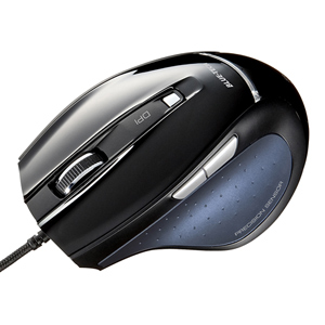 MA-118HBK / ブルーテック有線マウス(ブラック)