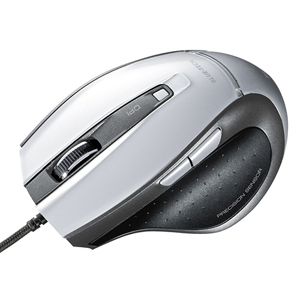 MA-118HS / ブルーテック有線マウス(シルバー)