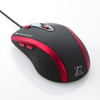 MA-125HBKR 有線ハイパーLEDマウス(ブラック×レッド) MA-125HBKR / 有線ハイパーLEDマウス(ブラック×レッド)