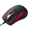 MA-125HBKR 有線ハイパーLEDマウス(ブラック×レッド) MA-125HBKR / 有線ハイパーLEDマウス(ブラック×レッド)