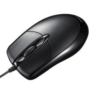 MA-130HPBK / PS/2有線光学式マウス(ブラック)
