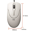 MA-93HP オプティカルスクロールマウス(ライトグレー) MA-93HP / オプティカルスクロールマウス(ライトグレー)
