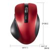 MA-BB518R BluetoothブルーLEDマウス(5ボタン・レッド) MA-BB518R / BluetoothブルーLEDマウス(5ボタン・レッド)