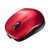 MA-BBS308R 静音BluetoothブルーLEDマウス(充電式・レッド) MA-BBS308R / 静音BluetoothブルーLEDマウス(充電式・レッド)