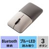 MA-BBS310BG / 静音BluetoothブルーLEDマウス SLIMO（充電式・ベージュ）