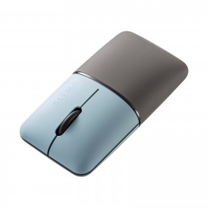 MA-BBS310BL / 静音BluetoothブルーLEDマウス SLIMO (充電式・ブルー)