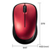 MA-BBS311R 静音BluetoothブルーLEDマウス(レッド) MA-BBS311R / 静音BluetoothブルーLEDマウス(レッド)