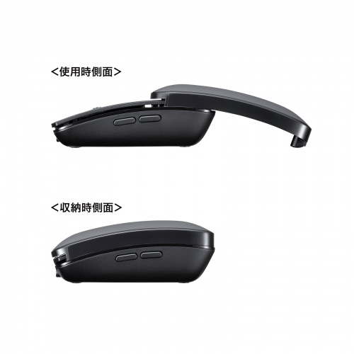 MA-BBS526GY / 静音Bluetoothマウス（5ボタン）