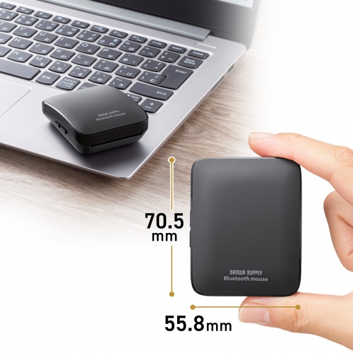 MA-BBS526GY / 静音Bluetoothマウス（5ボタン）
