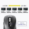 MA-BBS529BK / 静音Bluetoothマウス（チルトホイール・高速スクロール）