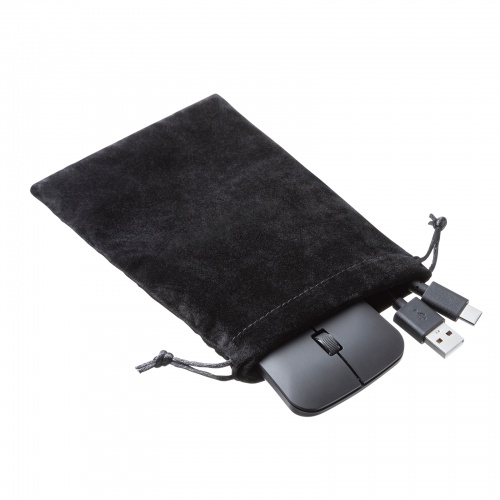 MA-BIS3116BK / 静音Bluetooth5.0 IR LEDマウス（3ボタン・薄型）