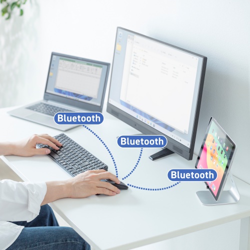 MA-BIS3116BK / 静音Bluetooth5.0 IR LEDマウス（3ボタン・薄型）