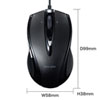 MA-BL112BK 有線ブルーLEDマウス(5ボタン・チルトホイール) MA-BL112BK / 有線ブルーLEDマウス(5ボタン・チルトホイール)