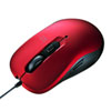 MA-BL114R 有線ブルーLEDマウス(レッド) MA-BL114R / 有線ブルーLEDマウス(レッド)