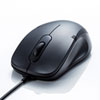 MA-BL138BK 有線ブルーLEDマウス(ブラック) MA-BL138BK / 有線ブルーLEDマウス(ブラック)