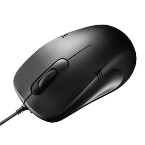 MA-BL138BK / 有線ブルーLEDマウス(ブラック)