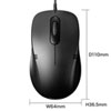 MA-BL138BK 有線ブルーLEDマウス(ブラック) MA-BL138BK / 有線ブルーLEDマウス(ブラック)