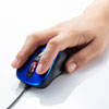 MA-BL156BL 静音有線ブルーLEDマウス(5ボタン・ブルー) MA-BL156BL / 静音有線ブルーLEDマウス(5ボタン・ブルー)
