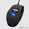 MA-BL168BK 静音有線ブルーLEDマウス(5ボタン) MA-BL168BK / 静音有線ブルーLEDマウス(5ボタン)