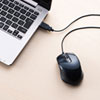 MA-BL172BK 有線ブルーLEDマウス(5ボタン・左右対称) MA-BL172BK / 有線ブルーLEDマウス(5ボタン・左右対称)