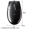 MA-BL2UPR ブルーLED有線マウス(レッド) MA-BL2UPR / ブルーLED有線マウス(レッド)