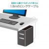 MA-BL3UPBKN / 有線ブルーLEDマウス（USB-PS/2変換アダプタ付き・ブラック）