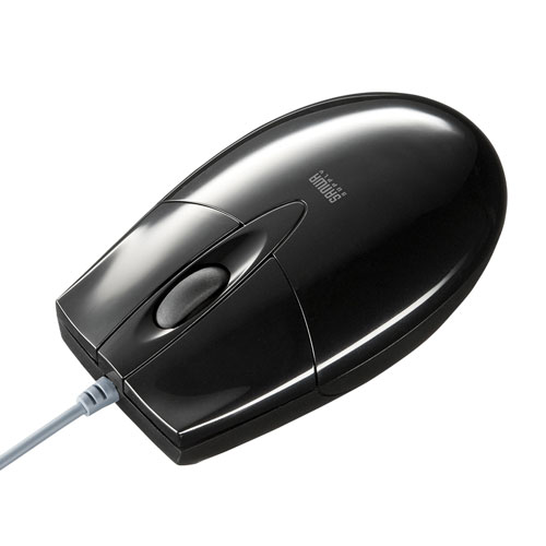 MA-BL3UPBKN【有線ブルーLEDマウス（USB-PS/2変換アダプタ付き・ブラック）】スタンダードな3ボタン。ブルーLED搭載。USB-PS/2変換アダプタ付き。まとめ買いに最適な紙箱パッケージの有線マウス。ブラック。  | サンワサプライ株式会社