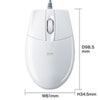 MA-BL3UPWN 有線ブルーLEDマウス(USB-PS/2変換アダプタ付き・ホワイト) MA-BL3UPWN / 有線ブルーLEDマウス(USB-PS/2変換アダプタ付き・ホワイト)