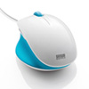 MA-BL6WBL / ブルーLED有線マウス（ミントブルー＆ホワイト）