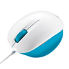 MA-BL6WBL ブルーLED有線マウス(ミントブルー&ホワイト) MA-BL6WBL / ブルーLED有線マウス(ミントブルー&ホワイト)