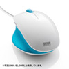 MA-BL6WP / ブルーLED有線マウス（ピーチピンク＆ホワイト）