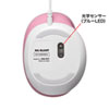 MA-BL6WP ブルーLED有線マウス(ピーチピンク&ホワイト) MA-BL6WP / ブルーLED有線マウス(ピーチピンク&ホワイト)
