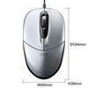 MA-BL7S 有線ブルーLEDマウス(シルバー) MA-BL7S / 有線ブルーLEDマウス(シルバー)
