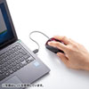 MA-BLC122BK USB Type-C巻取りマウス(ブラック) MA-BLC122BK / USB Type-C巻取りマウス(ブラック)