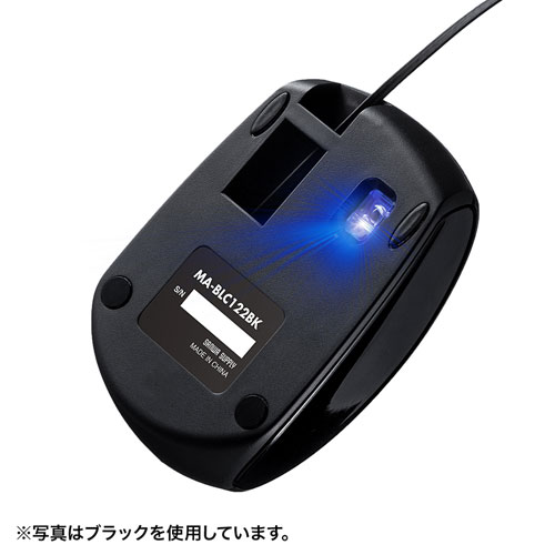 MA-BLC122R / USB Type-C巻取りマウス（レッド）