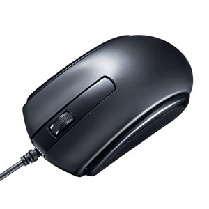 MA-BLC158BK / 有線Type-CブルーLEDマウス(ブラック)