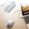 MA-BLC158W 有線Type-CブルーLEDマウス(ホワイト) MA-BLC158W / 有線Type-CブルーLEDマウス(ホワイト)