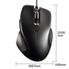MA-BLC180BK 有線Type-CブルーLEDマウス(5ボタン) MA-BLC180BK / 有線Type-CブルーLEDマウス(5ボタン)