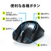 MA-BTBL120BK Bluetooth ブルーLEDマウス(ブラック) MA-BTBL120BK / Bluetooth ブルーLEDマウス(ブラック)