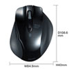 MA-BTBL120BK Bluetooth ブルーLEDマウス(ブラック) MA-BTBL120BK / Bluetooth ブルーLEDマウス(ブラック)