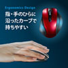 MA-BTBL120R Bluetooth ブルーLEDマウス(レッド) MA-BTBL120R / Bluetooth ブルーLEDマウス(レッド)