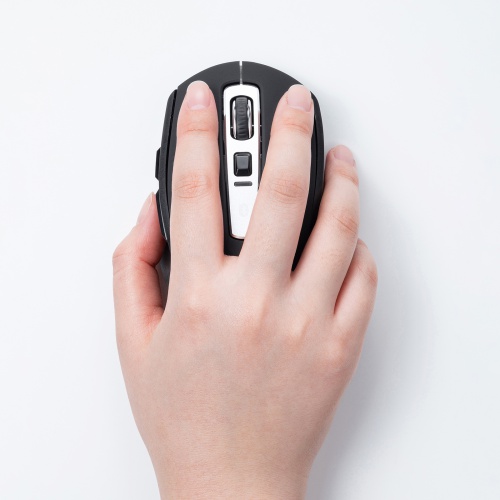 MA-BTBL162BK / Bluetooth 5.0 ブルーLEDマウス（ブラック）