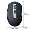 MA-BTBL162BK Bluetooth 5.0 ブルーLEDマウス(ブラック) MA-BTBL162BK / Bluetooth 5.0 ブルーLEDマウス(ブラック)